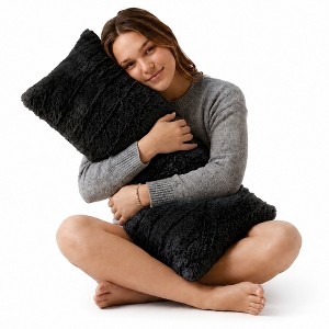 Cheer Collection Decorative Faux Fur Body Pillow - 18