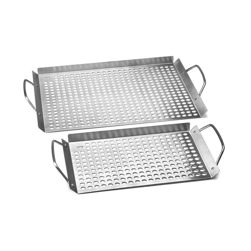 2pc Stainless Steel Grill Grid Set - Outset, 1 of 7