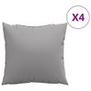 vidaXL Sofa Cushions 4 pcs Gray 19.7"x19.7" Fabric - 2 of 4