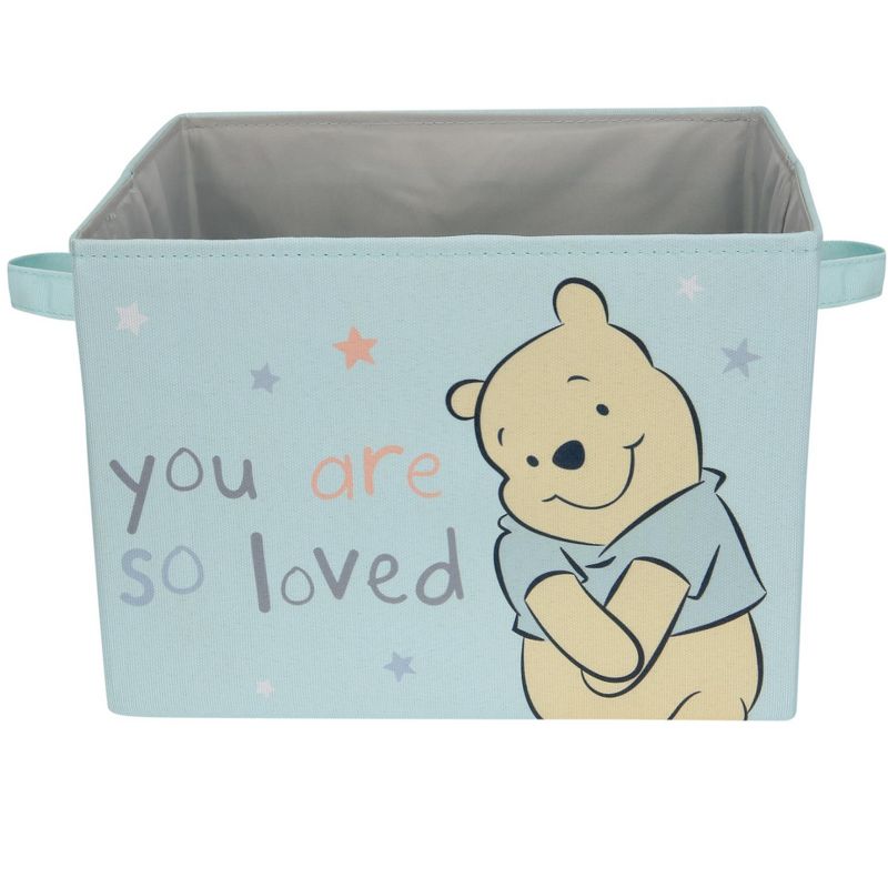 Lambs & Ivy Disney Baby Winnie the Pooh Blue Foldable Storage Basket/Container, 2 of 5