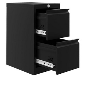 Metal Filing Cabinet with Lockable 2 Drawers, 38 x 45 x 73 cm Storage Cabinet for A4, Legal, Letter Files, Documents, Stationery - 1 of 4