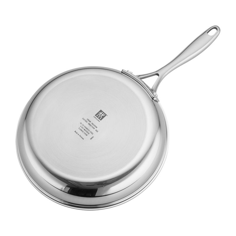 ZWILLING Clad CFX 9.5-inch Stainless Steel Ceramic Nonstick Fry Pan with Lid, 3 of 8