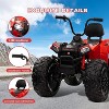 24V Kids ATV With 2 Seater, 4x200W Powerful Engine, Dual 7AH Batteries, Accelerator Handle, EVA Tires,  LED Lights & Music - 3 of 4