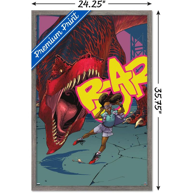 Trends International Marvel Moon Girl & Devil Dinosaur - Roar Framed Wall Poster Prints, 3 of 7