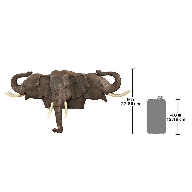 Design Toscano Raised Expectations Elephant Wall Sculpture, 3 of 4