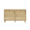 KIGFTSOD 6-Drawers Rattan Storage Dresser,Natural - 4 of 4