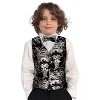 Gioberti Boy's 4pc Paisley Vest Set - 4 of 4