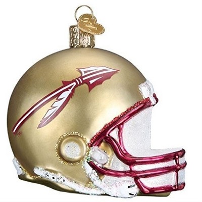Old World Christmas Glass Blown Ornament, Florida State Football Helmet