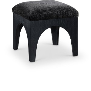 Meridian Furniture,Lawson Chenille Fabric Upholstered Ottoman - 1 of 4