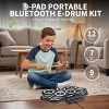Electronic Drum Set with 7\9 Pads & Free Learning App, Dual Built-In Speakers Includes Drum Sticks & Pedals - Ideal Gift for Kids & Beginners - 3 of 4