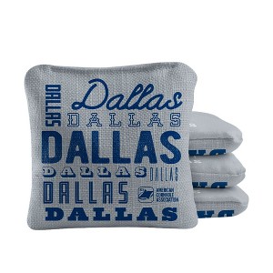 Skip's Garage | Gameday Dallas Football Synergy Pro Gray Cornhole Bags (Set of 4) - 1 of 4