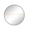 FONTOI Bathroom Vanity Mirrors, Circular Mirror, Metal Framed Mirror, Dressing Mirror for Bathroom Living Room Bedroom, Black, 41.73"*0.98"*41.73" - 3 of 4
