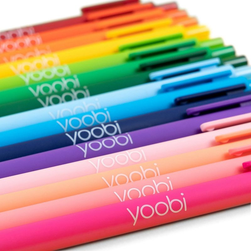 18ct Rollerball Gel Pens Retractable Multicolored  - Yoobi&#8482;, 5 of 12