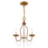 Livex Lighting Alessia 3 - Light Chandelier in  Antique Gold Leaf - 2 of 4