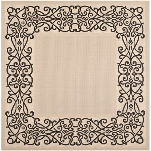 Courtyard CY1588 UV & Stain Resistant Non-Shedding Power Loomed Indoor/Outdoor Rugs - Safavieh - 1 of 4