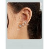 6-Pair Surgical Steel Flat Back Studs - Hypoallergenic Cubic Zirconia Cartilage Earrings, Screw Back Jewelry Set - 2 of 4