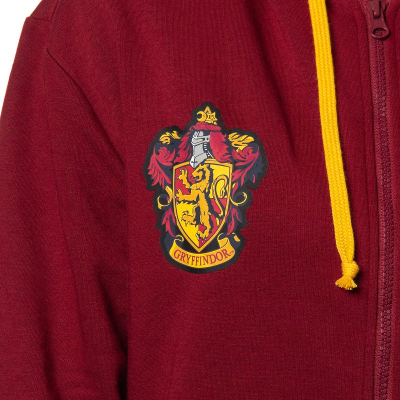 Harry Potter Womens Hogwarts Alumni House Crest Lightweight Zip-Up Hoodie, 2 of 6