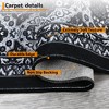 Modern Geometric Trellis Washable Area Rug - Non-Slip Low-Pile Indoor Carpet for Living Room, Bedroom, Dining Room & Office - 4 of 4