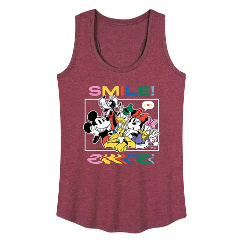 Women's - Disney - Mickey, Pluto, Minnie, Donald Duck, Goofy & Daisy Graphic Racerback Tank - image 1 of 4