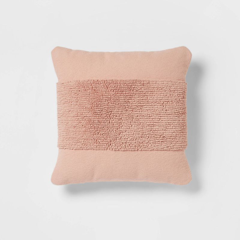 Modern Tufted Square Throw Pillow - Threshold™, 1 of 10