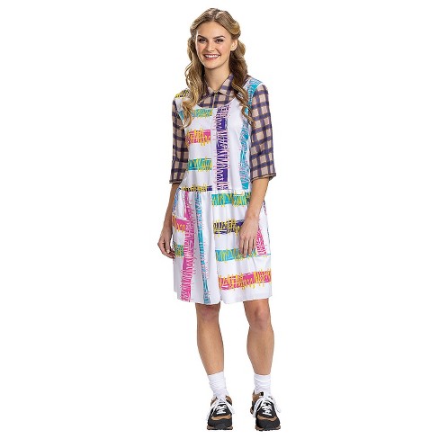 Womens Netflix Stranger Things Eleven Season 4 Dress Deluxe Costume ...