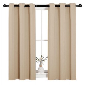 NICETOWN Grommet Top Blackout Curtains, Thermal Insulated Noise Reducing Window Drapes (Set of 2) - 1 of 4
