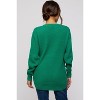 Pinkblush Emerald Green Waffle Knit Round Hem Maternity Sweater - 3 of 4