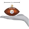 Old World Christmas Blown Glass Ornament for Christmas Tree, Pittsburgh Steelers Football - 3 of 4