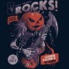 Men's Design By Humans Rock Pumpkin By EduEly T-Shirt - 2 of 4