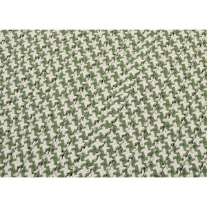 Colonial Mills Houndstooth Braided Doormat, 22" x 34", Leaf Green - 1 of 4