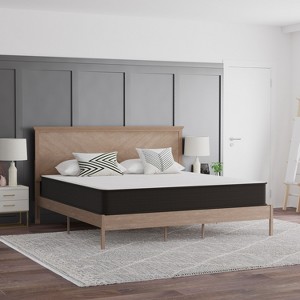 Emma and Oliver 10 Inch Hybrid Mattress, High Density Foam and Pocket Spring Mattress in a Box, CertiPur-US Certified Foam - 1 of 4