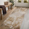 Modern Washable Low Pile Rugs - Soft Abstract Carpet for Living Room, Bedroom, Dining Room, Apartment & Bathroom - Neutral Design for Hardwood Floors - 3 of 4