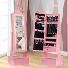Garvee Kids Jewelry Armoire with Full-Length Mirror, Vanity Dress Up Jewelry Cabinet for Girls - 2 of 3