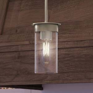 Urban Ambiance Luxury New Traditional Pendant 8.875''H x 5''W,  Brushed Nickel Finish,  Griffith Collection, UHP3983 - 1 of 4