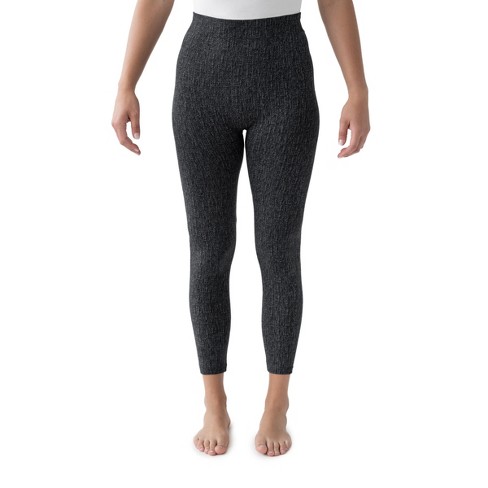 Muk Luks Women's Faux Denim Leggings-black 2x/3x : Target