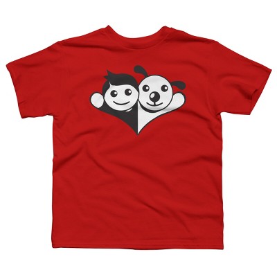 Boy's Design By Humans Doggy Friend By graphicganga T-Shirt