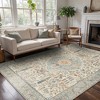 Abynow Floral Loomed Machine Washable Area Rug, BEIGE, 8' x 10' - 2 of 4