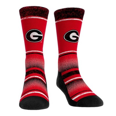 NCAA Georgia Bulldogs Vintage Crew Socks - L/XL