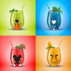 Disney Squad Mickey Mouse & Pals Looking Backwards -15 oz - Set of 4 Stemless Wine Glasses - 2 of 4