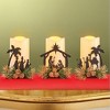 Collections Etc LED Lighted Nativity Flameless Battery Operated Candles - Set of 3 5 X 4.5 X 6 White - 2 of 2