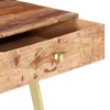vidaXL Writing Desk with Drawers 39.4 in.x21.7 in.x29.5 in. Solid Sheesham Wood - 4 of 4