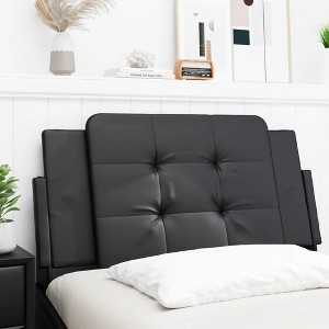 vidaXL Headboard Cushion Black 39.4" Faux Leather - 1 of 4