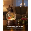 LED Holiday Snow Globe with Santa and Trees – 9"H by Melrose - 2 of 3