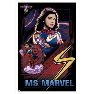 Trends International Marvel The Marvels - Ms. Marvel Framed Wall Poster Prints - 1 of 4