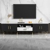 KTMBDW Modern TV Stand for 80 inch TV, TV Console Cabinet with Storage, Open Shelves Entertainment Center for Living Room and Bedroom - 2 of 4