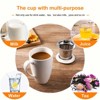 16OZ Ceramic Tea Cup with Stainless Steel Filter, Tea Infuser and Lid, Suitable for Tea, Coffee, Cocoa and Milk, Gift for Tea Lovers, Tea Infuser Cup - 3 of 4