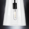 Urban Ambiance Luxury Colonial Pendant Light,  11.375"H x 9"W,  Midnight Black Finish, UHP3100 - 4 of 4