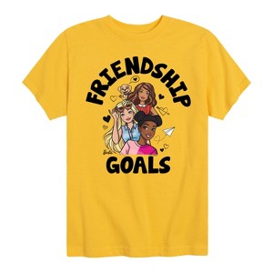 Boys' - Barbie - Friendship Goals Short Sleeve Graphic T-Shirt - 1 of 4