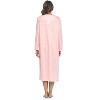Casual Nights Women's Long Floral & Lace Henley Nightgown - 3 of 4