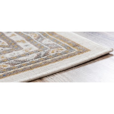 Beige Braided Easy-Care Synthetic Rectangular Rug 7' x 10'